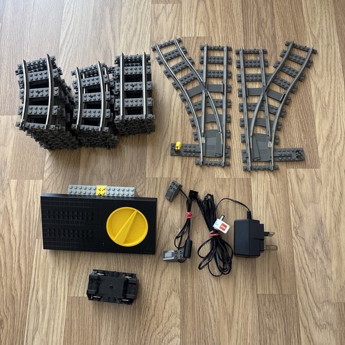 Lego train tracks - train,