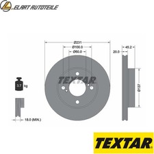 2x BRAKE DISCS 92309403 FOR