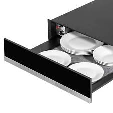 Warming Drawer, 60cm Built-In, Push-to-Open, Anti-Slip Mat - Black & S/Steel