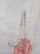 V 37 Drinking Bowl Bird Glass Antique 18th Xixth Cage Birdhouse