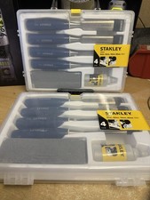 Stanley 5002 6-25mm 4 Piece Chisel Set Plus Oil & Stone X 2 Sets