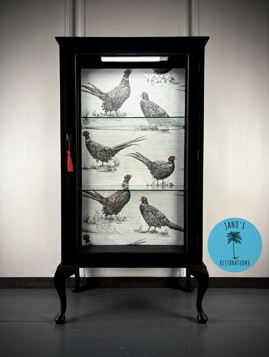 Black pheasant vintage - pheasant, glass
