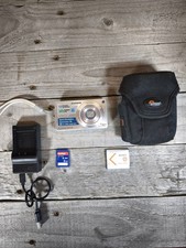 Sony Digital Camera Cybershot DSC-W350 14.1MP Silver Charger Case 2GB Sd Card