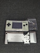 Silver DM Theme Full Housing Shell Nintendo GameBoy Micro - Replacement Housing 