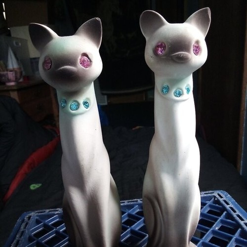 Vintage napco siamese cats - vintage,