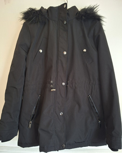 Primark black parka - primark, coat