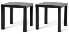 2x Black Brown Ikea Lack Side