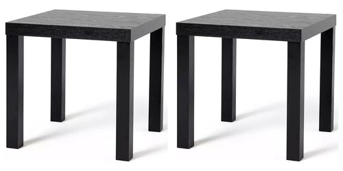 Black brown ikea - lack, side