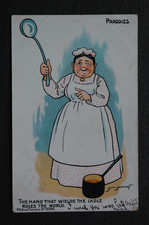 Comic Humour woman cook ladle