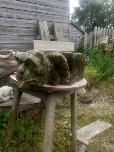 Old stone gargoyle - old,