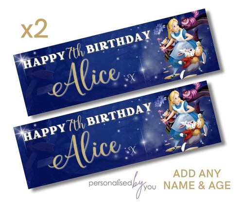 Personalised alice in - 2x,