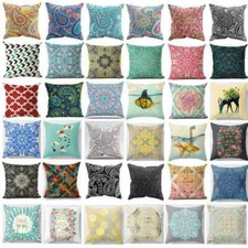 Cushion Cover Art Pattern Boho Throw Car  Home Decor 18" Pillow Case