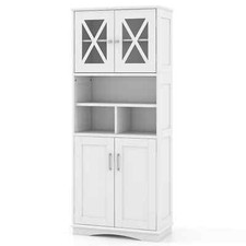 COSTWAY Tall Bathroom Cabinet