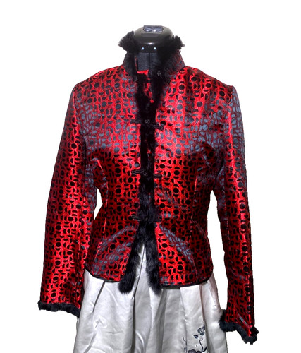 Vintage jacket women moire - jacket,