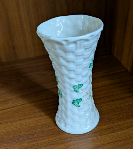 Belleek porcelain basketweave - belleek,