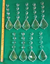 9 X VINTAGE CRYSTAL CHANDELIER