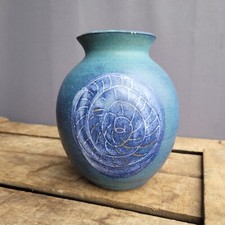 Studio Pottery Vintage Blue