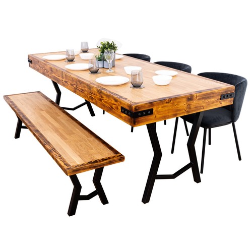 Butchers block dining - butchers, table
