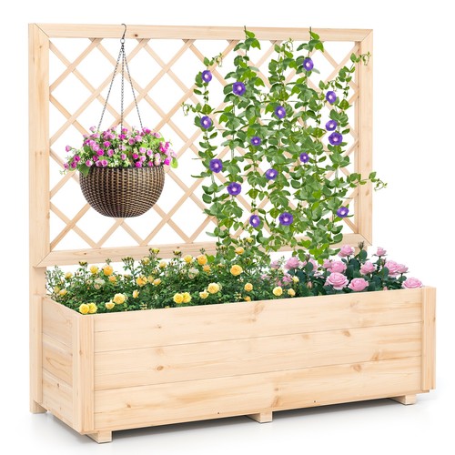 Wooden elevated planter - elevated,