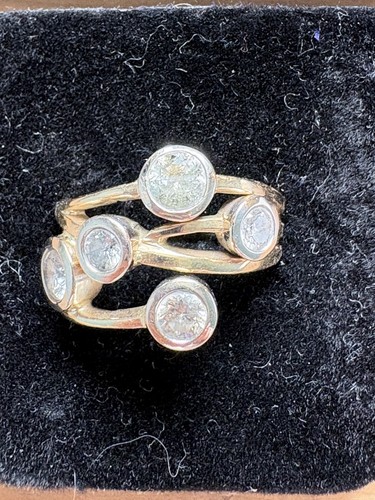 Modern diamond dress - diamond, ring