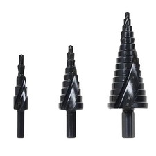 6/8/10mm Shank HSS Step Drill Bit Set Large Cone Titanium Bit Hole Cutter