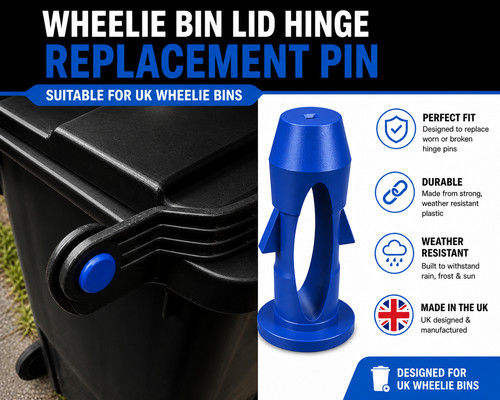 Wheelie bin lid hinge - lid,
