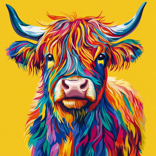 Hkliopu highland cow diamond - highland,