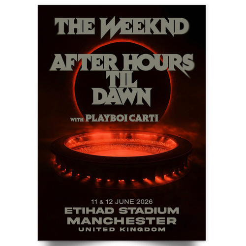 The weeknd poster manchester - poster,