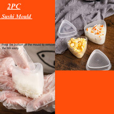 DIY Sushi Maker Mold Onigiri Plastic Triangular Rice Kit Ball Food Press