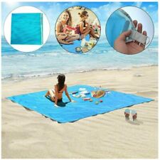 Beach Mat Sand Free Lightweight Folding Quick Dry Ground Sheet Picnic Blanket UK