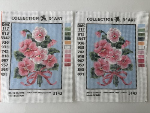 Pink floral tapestry canvas - pink,