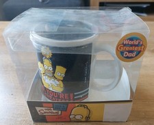 The Simpsons Homer Simpson Mug and Lycra Socks Set Boxed Woolworths Vintage