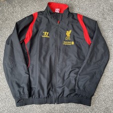 Mens Warrior Liverpool FC Black Football Track Jacket 2012-2013 12/13 - Size XL