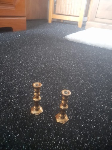 Pair small solid - pair, brass