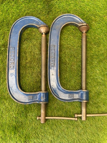 Pair record g clamps - 8,