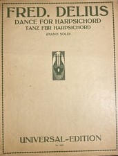 Dance For Harpsichord By Fred. Delius (Piano Solo)