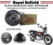 Royal Enfield "Black Headlight Assembly With Blub" For Continental Gt /INT 650
