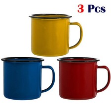 3PCS Enamel Camping Mugs