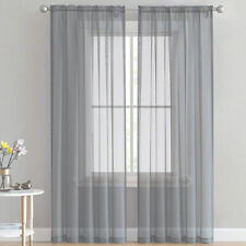 Pair (2 Panels) Voile Curtains