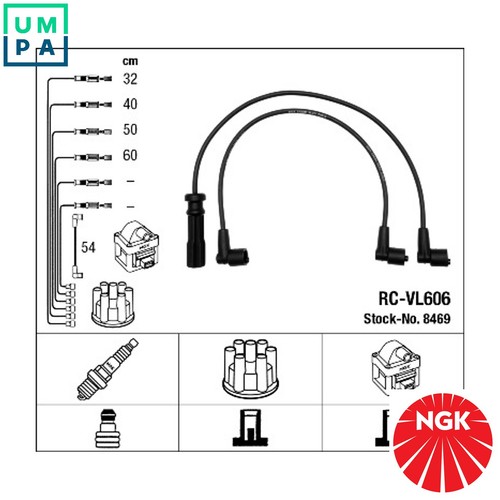 Ignition cable kit for - cable, volvo