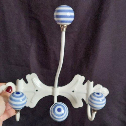 Hooks wall hanger - hanger, blue