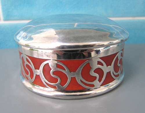 Vintage orange porcelain - vintage,