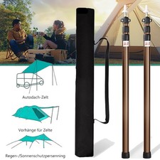 2x Telescopic Tent Poles Heavy
