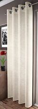 1 x GLITTER ADELE GLAMOUR SPARKLE MODERN VOILE EYELET CURTAIN PANELS 4 DROP SIZE