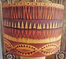 Tribal Print Lampshade Shabby Chic vintage african FREE GIFT