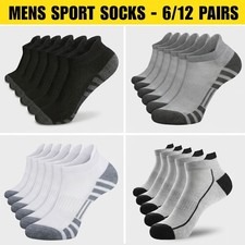 12 Pairs Trainer Socks Mens