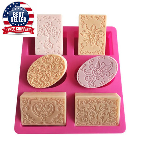 Holes silicone soap mold - holes,