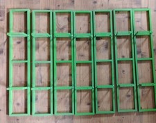 IKEA Lerberg 34" Wall Mount Media CD DVD VIDEO GAME Shelf Rack Lot Of 7 Green