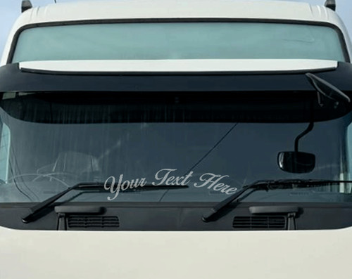 Custom curved truck windscreen - custom,