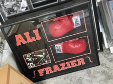 Signed Ali And frazier Gloves